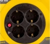 Сетевой удлинитель IEK Industrial 10м (4 розетки) черный/желтый (пакет ПЭ)