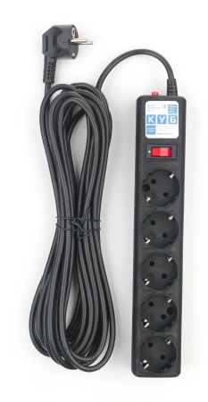 Сетевой удлинитель Powercube SPG5-7M 7м (5 розеток) черный (коробка)