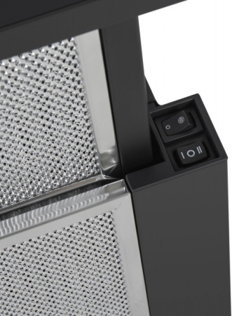 Вытяжка встраиваемая Maunfeld VS FAST Glass 60 черный управление: кулисные переключатели (1 мотор)