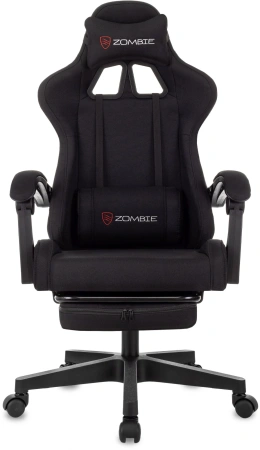 Кресло игровое Zombie Shadow черный Neo Black с подголов. крестов. пластик подст.для ног пластик черный