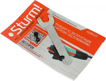 Углошлифовальная машина Sturm! AG9012T 1000Вт 11000об/мин рез.шпин.:M14 d=125мм