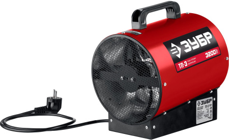 Тепловая пушка электрическая Зубр Мастер ТП-3 3200Вт красный