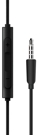 Гарнитура вкладыши Edifier P205 1.2м черный проводные в ушной раковине