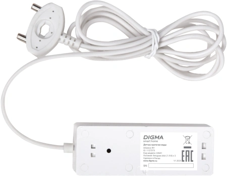 Датчик протечки воды Digma DiSense W1 (DSW1) белый