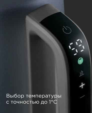 Чайник электрический Redmond KM238 1.7л. 2200Вт серо-голубой корпус: нерж.сталь/пластик
