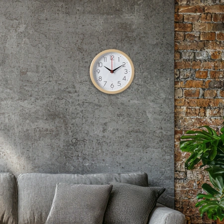 Часы настенные аналоговые Бюрократ WALLC-R83P D22см белый/бежевый (WALLC-R83P22/IVORY)