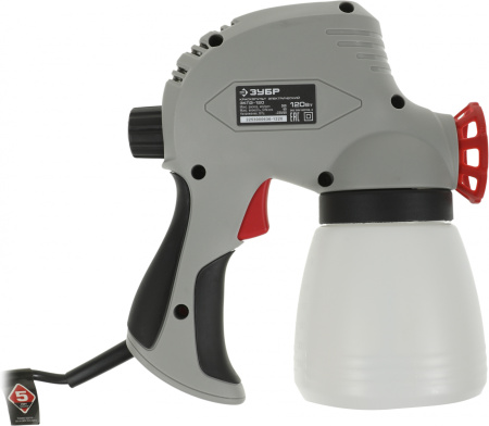 Краскопульт Зубр ЗКПЭ-120 120Вт бак:800мл 300мл/мин