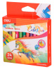 Восковые мелки Deli EC20820 Colorun 24цв. картон.кор./европод.