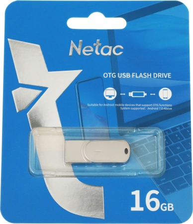 Флеш Диск Netac 16Gb U785C NT03U785C-016G-30PN USB3.0 серый