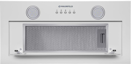 Вытяжка встраиваемая Maunfeld TRAPEZE 602IG белый управление: кнопочное (1 мотор)