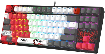 Клавиатура A4Tech Bloody WS87 Naraka механическая черный/красный USB беспроводная BT/Radio Multimedia for gamer LED (WS87)