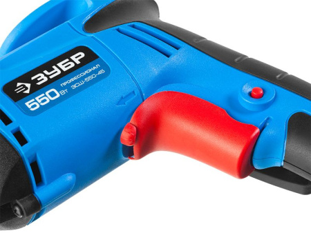 Шуруповерт Зубр ЗСШ-550-45 550Вт патрон:держатель бит