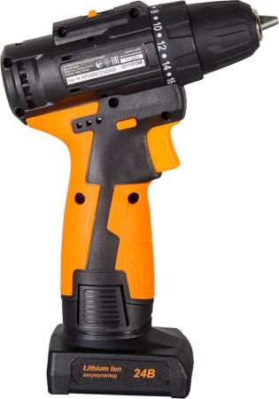 Дрель-шуруповерт Вихрь ДА-24Л-2К/Б аккум. патрон:быстрозажимной (кейс в комплекте) (72/14/24)