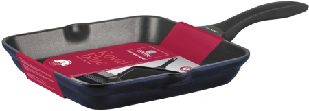 Сковорода-гриль Rondell Royal Blue RDA-1546 квадратная 28см покрытие: Eclipse HB ручка несъемная (без крышки) синий