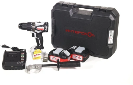 Дрель-шуруповерт Интерскол ДА-13/36В 90 аккум. патрон:быстрозажимной (кейс в комплекте) (861.2.2.70)