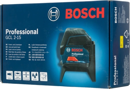 Нивелир лазерн. Bosch GCL 2-15 + RM1 2кл.лаз. 635нм цв.луч. красный (0601066E00)