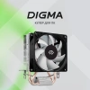 Устройство охлаждения(кулер) Digma D-CPC110-PWM1 90x90x25mm Soc-AM4/1151/1200 черный 4-pin 23dB Al+Cu 110W 247gr Ret