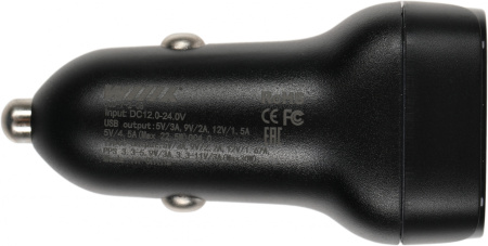 Автомобильное зар./устр. Wiiix UCC-7-2-08 3A+2A (PD+QC) USB-C/USB-A универсальное черный
