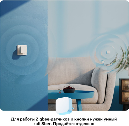 Умная кнопка Sber SBDV-00032 р.д.22м белый