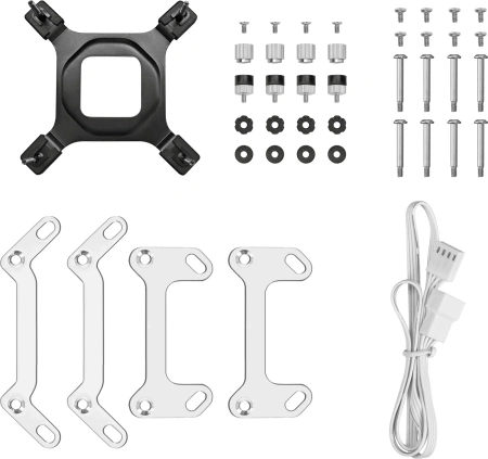 Система водяного охлаждения Deepcool Mystique 240 Soc-AM5/AM4/1200/1700/1851 белый 4-pin 36.49dB Al 1543gr Ret (R-LX240-WHDSNMP-G-1)