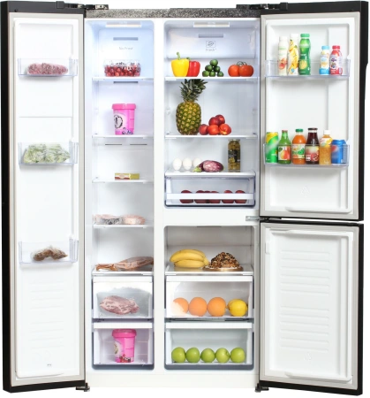 Холодильник Hyundai CS5073FV графит (трехкамерный)