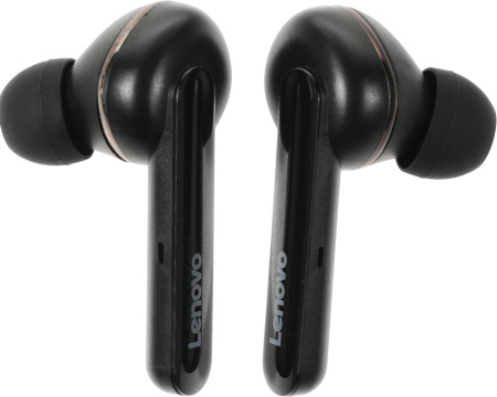Гарнитура внутриканальные Lenovo HT28 черный беспроводные bluetooth в ушной раковине (УТ000023561)