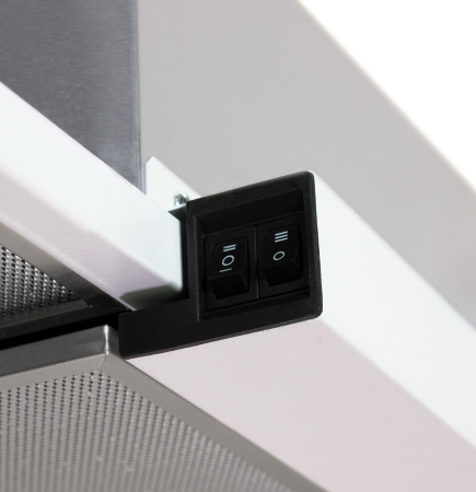 Вытяжка встраиваемая Lex Honver 2M 600 WHITE белый управление: кнопочное (2 мотора)