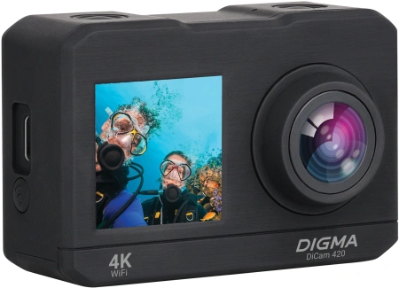 Экшн-камера Digma DiCam 420 черный
