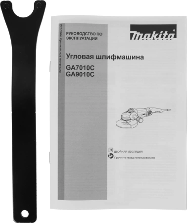 Углошлифовальная машина Makita GA9010C 1800Вт 6000об/мин рез.шпин.:M14 d=230мм