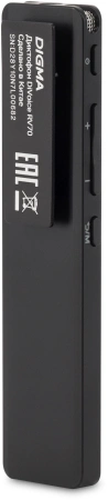 Диктофон Цифровой Digma DiVoice RV70 черный