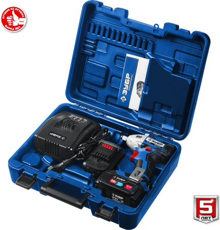 Гайковерт Зубр GB-250-42 аккум. патрон:квад.1/2" (кейс в комплекте)