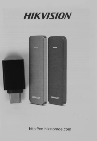 Накопитель SSD Hikvision USB-C 512GB HS-ESSD-P0512GWD 512G GREY 1.8" серый