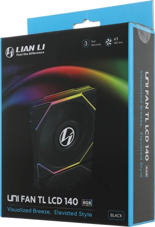 Вентилятор Lian-Li Uni Fan TL 140 LCD 7-pin 28.5dB LED Ret