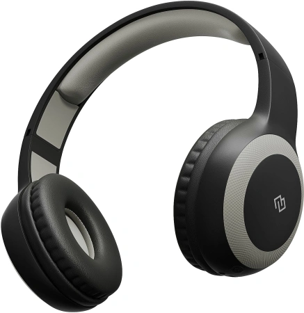 Гарнитура накладные Digma BT-15 черный/серый беспроводные bluetooth оголовье (BT-15BG)