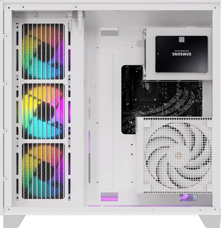 Корпус Formula Crystal Z9 белый без БП ATX 2xUSB3.0 1xUSB3.1 audio bott PSU