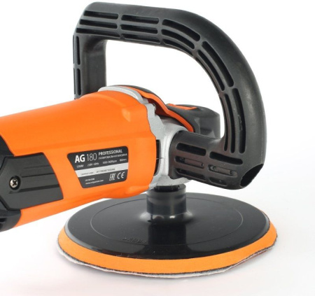 Полировальная машина Patriot AG 180 1200Вт 3600об/мин рез.шпин.:M14 d=180мм