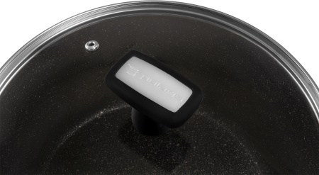 Кастрюля Polaris Monolit 24C 4л. d=24см (с крышкой) черный (015249)