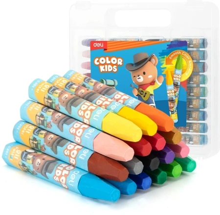 Масляная пастель Deli EC20114 Color Emotion шестигранные 18цв. пл.кор.