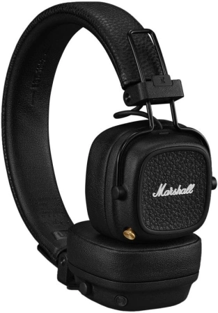 Гарнитура накладные Marshall Major V черный беспроводные bluetooth оголовье (MAJOR V BLACK)