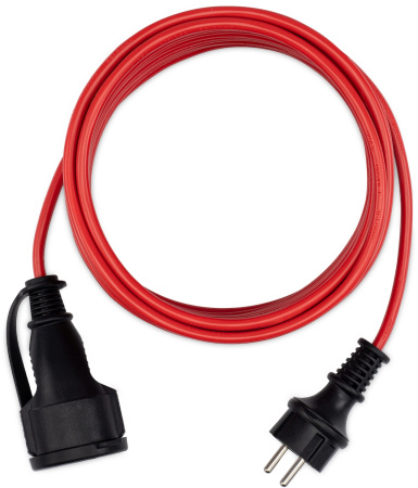 Удлинитель силовой Starwind ST-PS1.10/R 3x1.0кв.мм 1розет. 10м ПВС без катушки красный