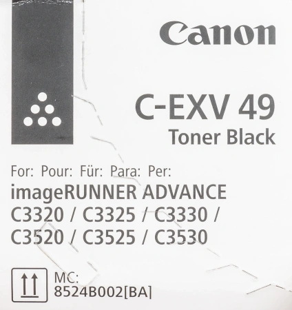 Тонер Canon C-EXV49BK 8524B002 черный туба для копира iR-ADV C33xx