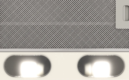 Вытяжка встраиваемая Elikor Интегра 60П-400-В2Л УХЛ 4.2 топленое молоко управление: кулисные переключатели (1 мотор)