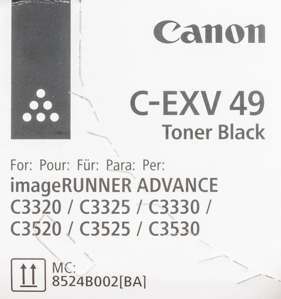 Тонер Canon C-EXV49BK 8524B002 черный туба для копира iR-ADV C33xx