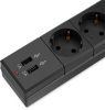 Сетевой фильтр Buro BU-SP3_USB_2A-B 3м (6 розеток) черный (коробка)