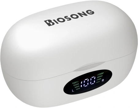 Гарнитура вкладыши A4Tech Biosong B5 TWS белый беспроводные bluetooth клипса (B5)