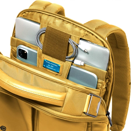 Рюкзак Piquadro Orion CA6620S136/G горчичный ткань/натур.кожа