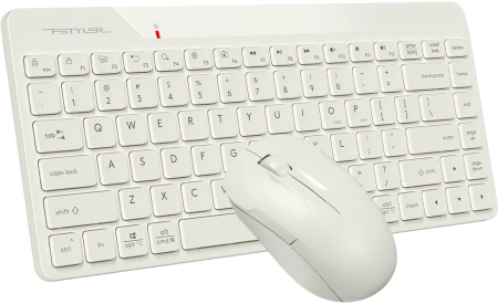 Клавиатура + мышь A4Tech Fstyler FG2200 Air2 клав:бежевый мышь:бежевый USB беспроводная slim (FG2200