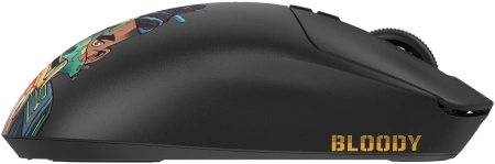 Мышь A4Tech Bloody R72 Ultra Duo черный/рисунок оптическая 20000dpi беспров. USB/USB-C 6but (R72 ULTRA DUO RENEGADEMIDNIGHT)