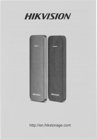 Накопитель SSD Hikvision USB-C 1TB HS-ESSD-P1000BWD 1000G BLACK 1.8" черный