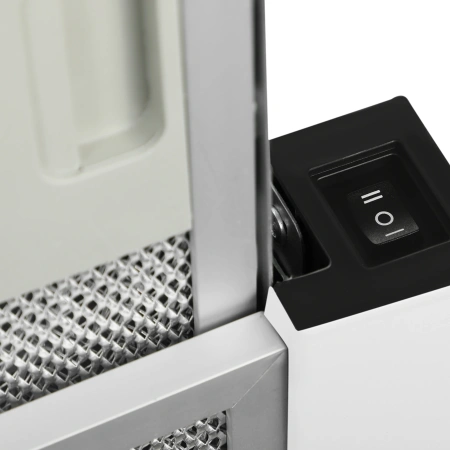 Вытяжка встраиваемая Hyundai HBH 6235 WG белый управление: кнопочное (1 мотор)